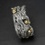 999 Silver Gothic Chunky Skull Cloud Bangle