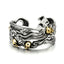 999 Silver Gothic Chunky Skull Cloud Bangle