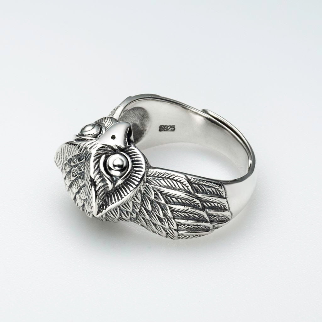 Sterling Silver Owl Ring