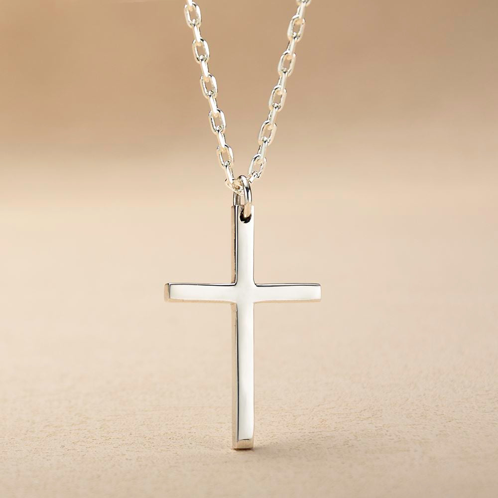 Polished Cross Necklace
