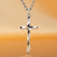 Sterling Silver Twisted Cross Necklace