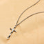 Sterling Silver Twisted Cross Necklace