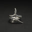 Sterling Silver Marlin Skeleton Ring