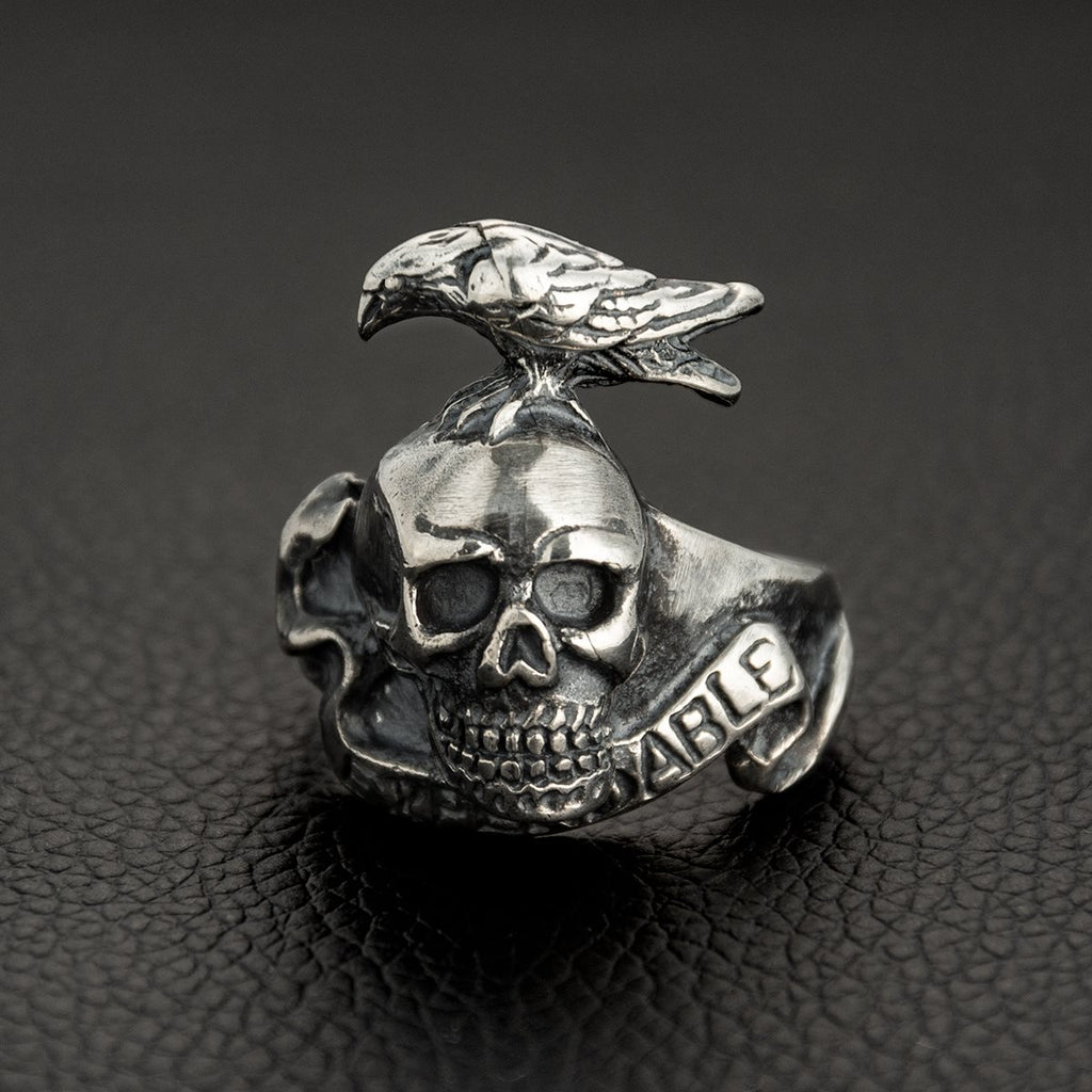 The Expendables Raven Skull Ring