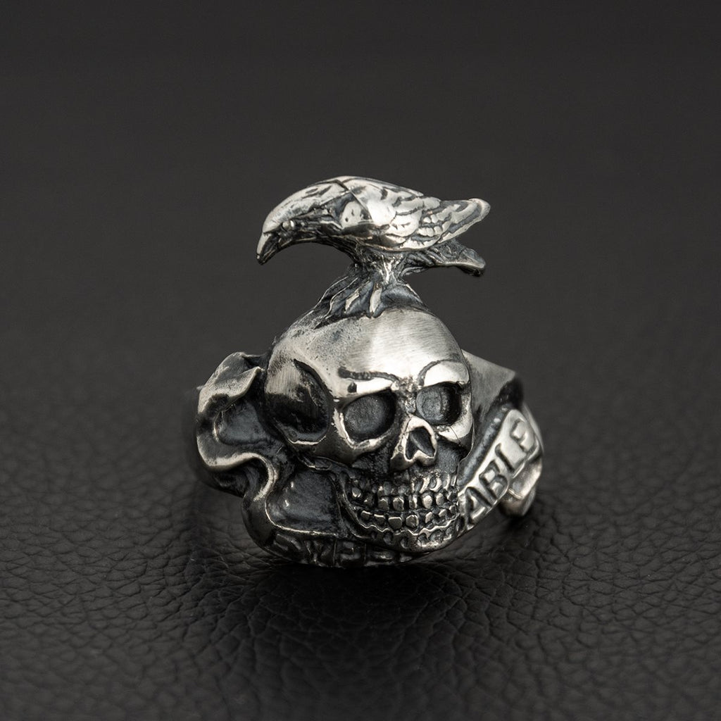 The Expendables Raven Skull Ring