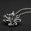 Silver Octopus Skull Pendant