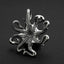 Silver Octopus Skull Pendant