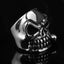Silver Skull Ring With Cigar