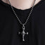 Cross Bone Skull Pendant Necklace