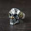 Silver Skull Joker Ring