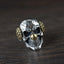 Silver Skull Joker Ring