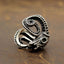 Silver Ram Skull Ring