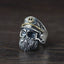 Silver Captain Skull Ring