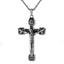 Sterling Silver Cross Crucifix Pendant Necklace
