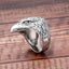 Silver Eagle Head Ring