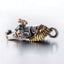 Silver Indian Chief Skull Pendant