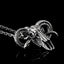 Silver Ram Skull Pendant
