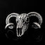 Silver Ram Skull Pendant