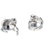 Sterling Silver Skull Earrings