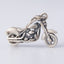 Silver Skull Motorcycle Pendant Necklace