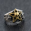 Star Rose Skull Ring