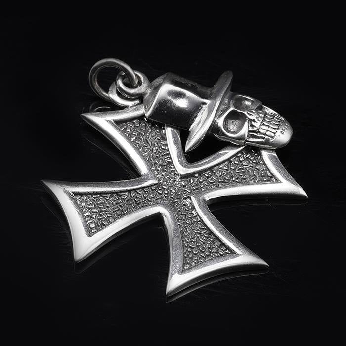 Cross Skull Pendant Necklace