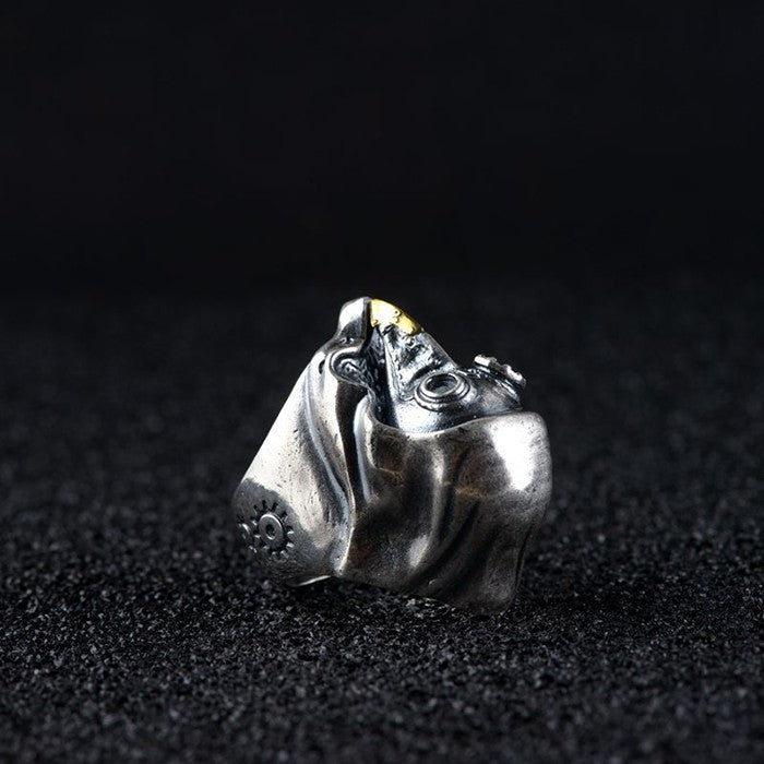 Steampunk Brid Skull Ring