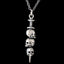 Sword Piercing Skull Necklace