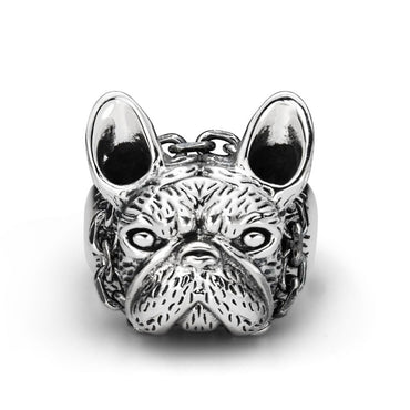 Silver Bulldog Ring