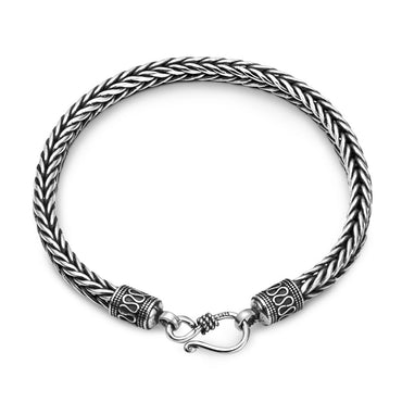Silver Foxtail Chain Bracelet