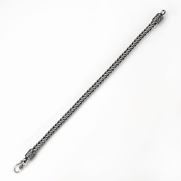 Silver Foxtail Chain Bracelet