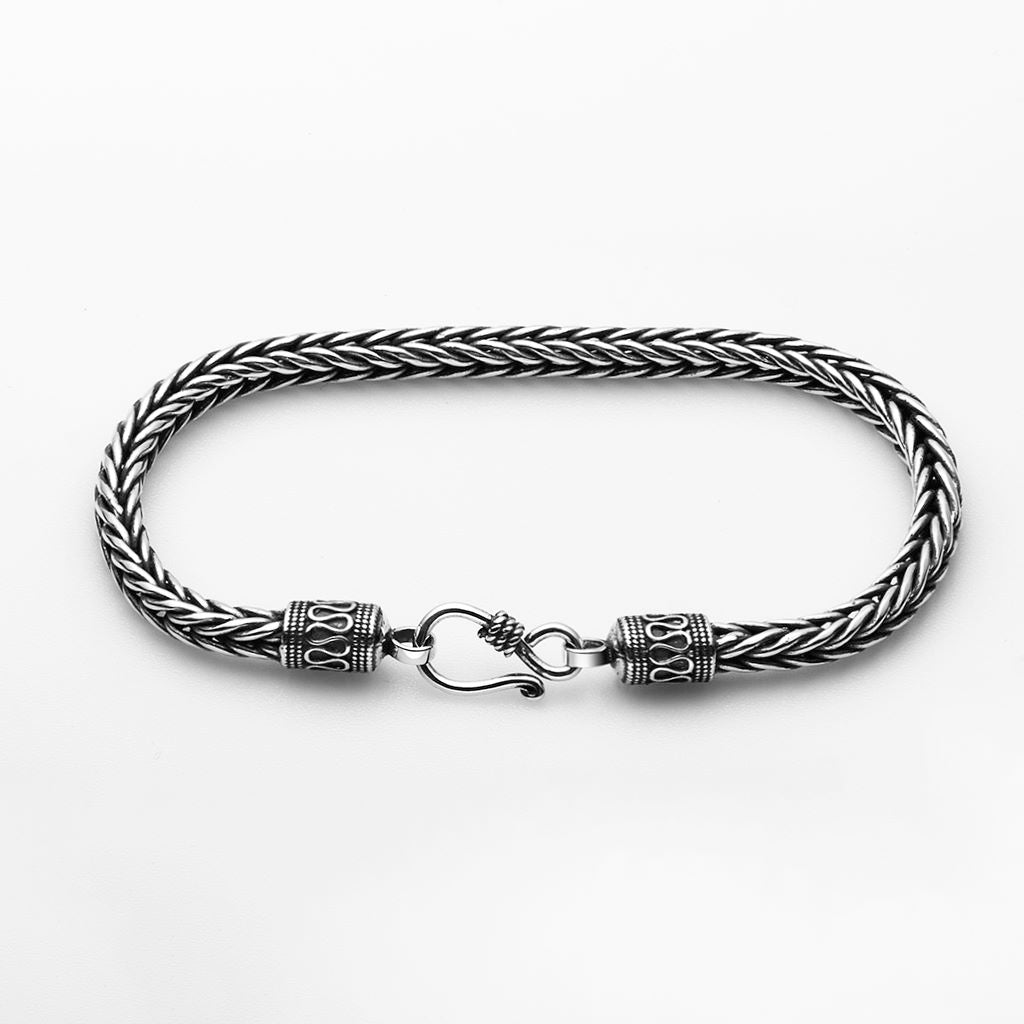 Silver Foxtail Chain Bracelet
