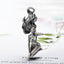 999 Fine Silver Sexy Girl Statue Pendant