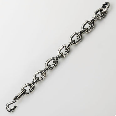 Sterling Silver Nail Link Chain Bracelet