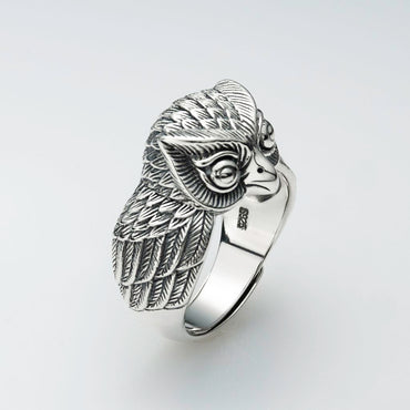 Sterling Silver Owl Ring
