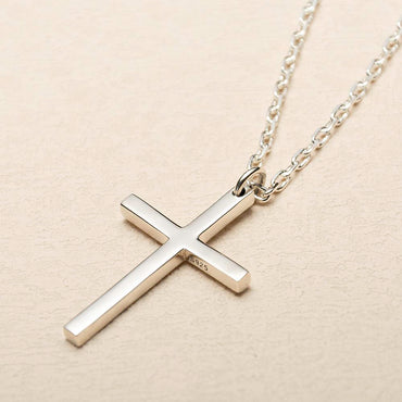 Polished Cross Necklace