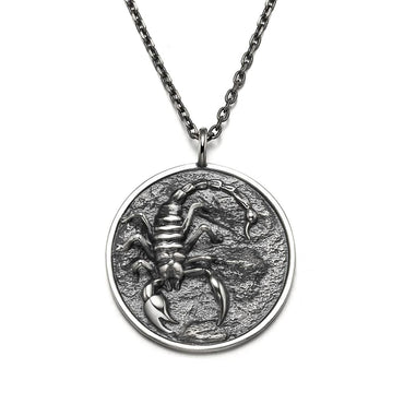Sterling Silver Scorpio Pendant Necklace