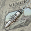 Ship Rudder Bullet Necklace In Sterling Silver