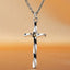 Sterling Silver Twisted Cross Necklace