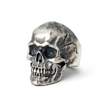 Silver Gothic Skull Ring