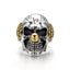 Men's Sterling Silver Skull Joker Ring