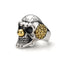 Silver Skull Joker Ring