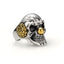 Silver Skull Joker Ring