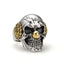 Silver Skull Joker Ring