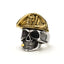 Sterling Silver Skull Ring With Cigar And Beret