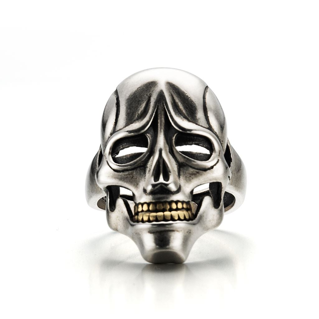 Sterling Silver Drama Mask Ring