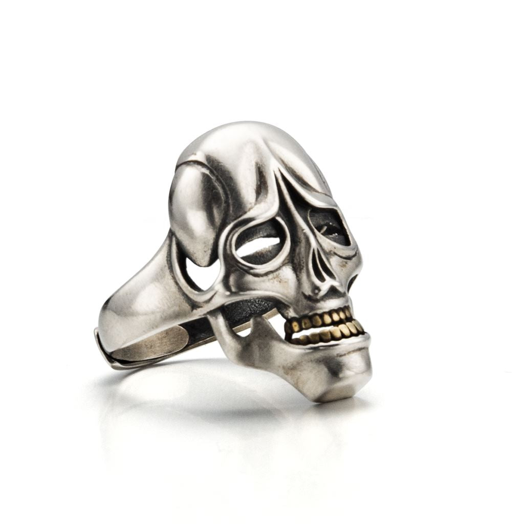 Sterling Silver Drama Mask Ring