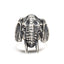 Sterling Silver Elephant Head Ring