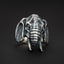 Sterling Silver Elephant Head Ring
