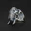 Sterling Silver Elephant Head Ring